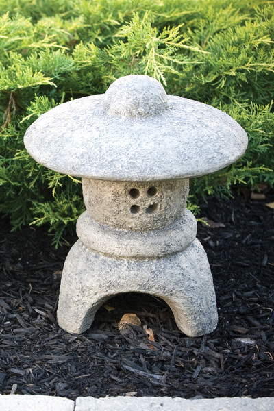 Pagoda Garden Statuary Accent Statue Cement Asian Decoration Stone